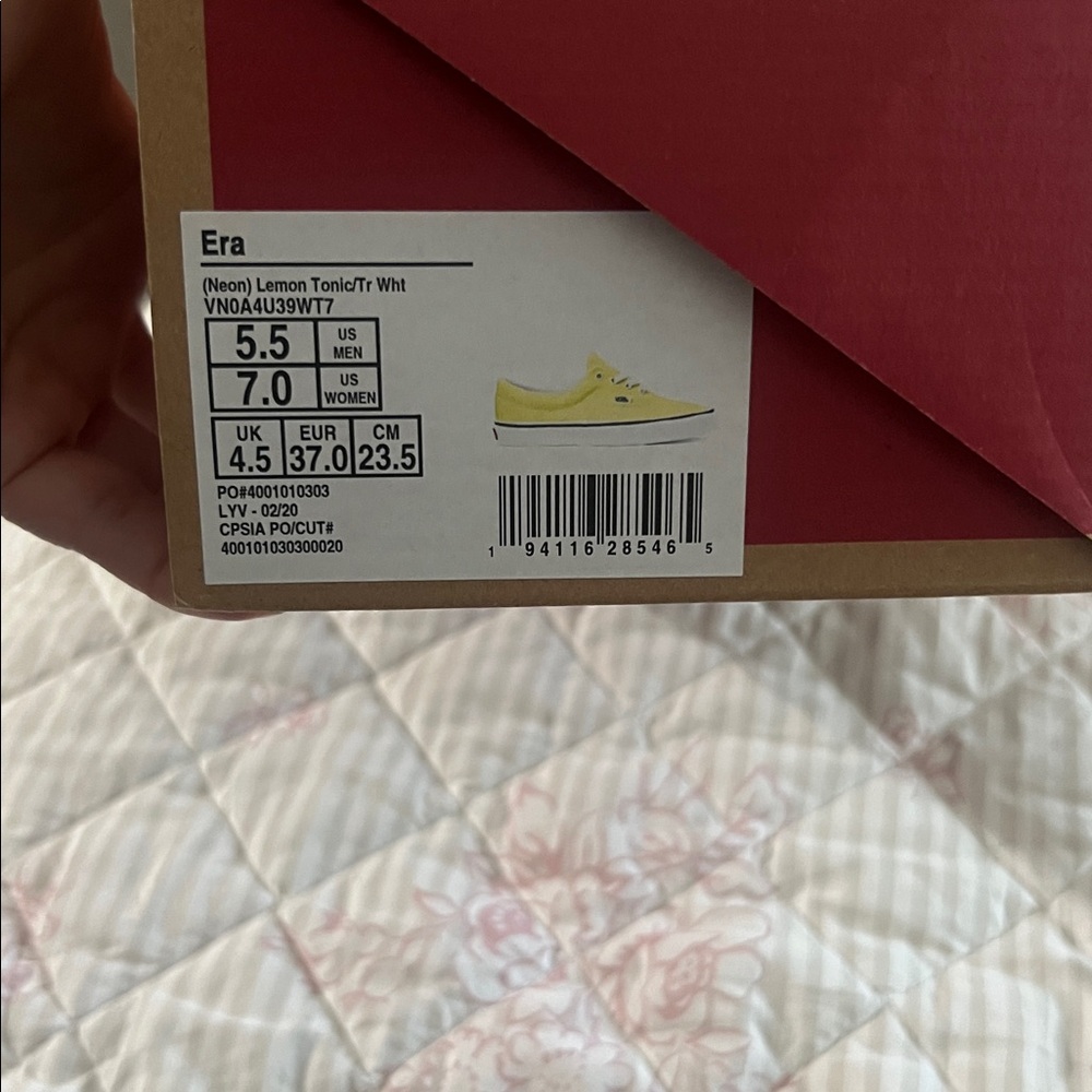 Vans Bright Yellow Lace-Up Sneakers - Picture 5 of 5